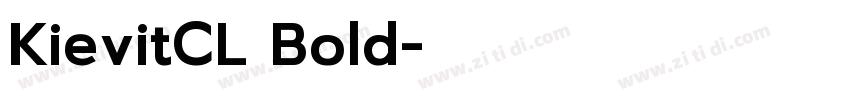 KievitCL Bold字体转换